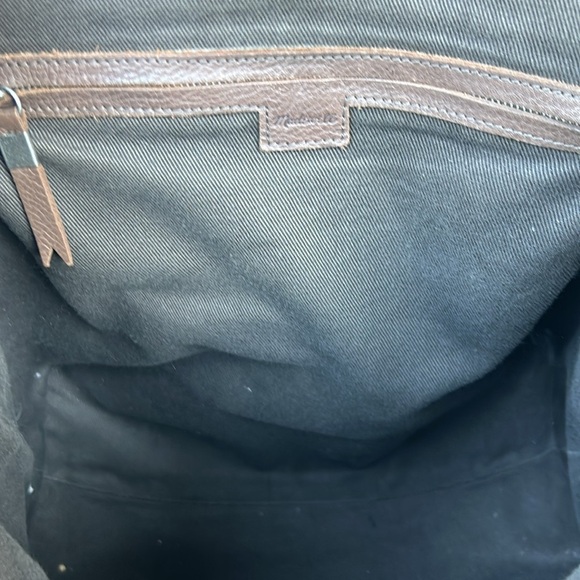 Madewell the Transport Satchel With Pockets Bohemian Festival Distressed Leather - Picture 13 of 15